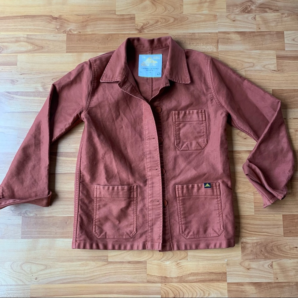 Le Mont St Michel chore coat, terracotta, 38